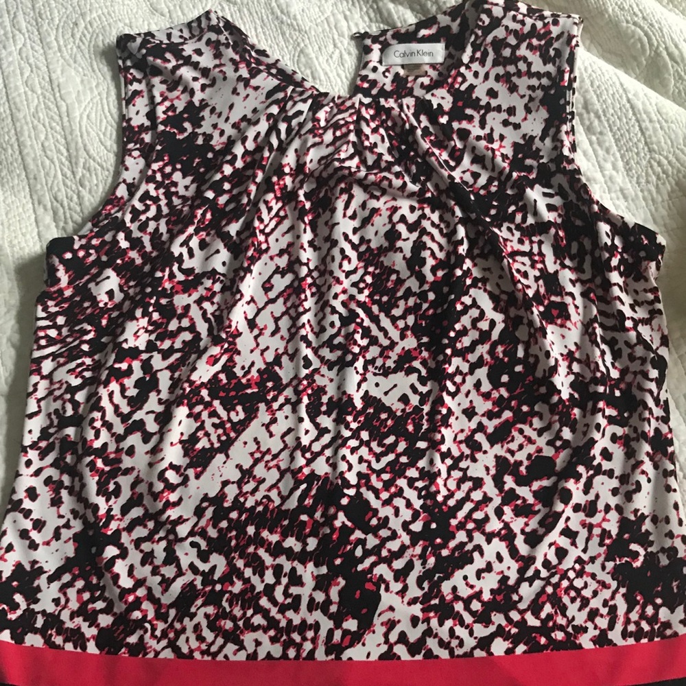 Gently worn Calvin Klein career top size L